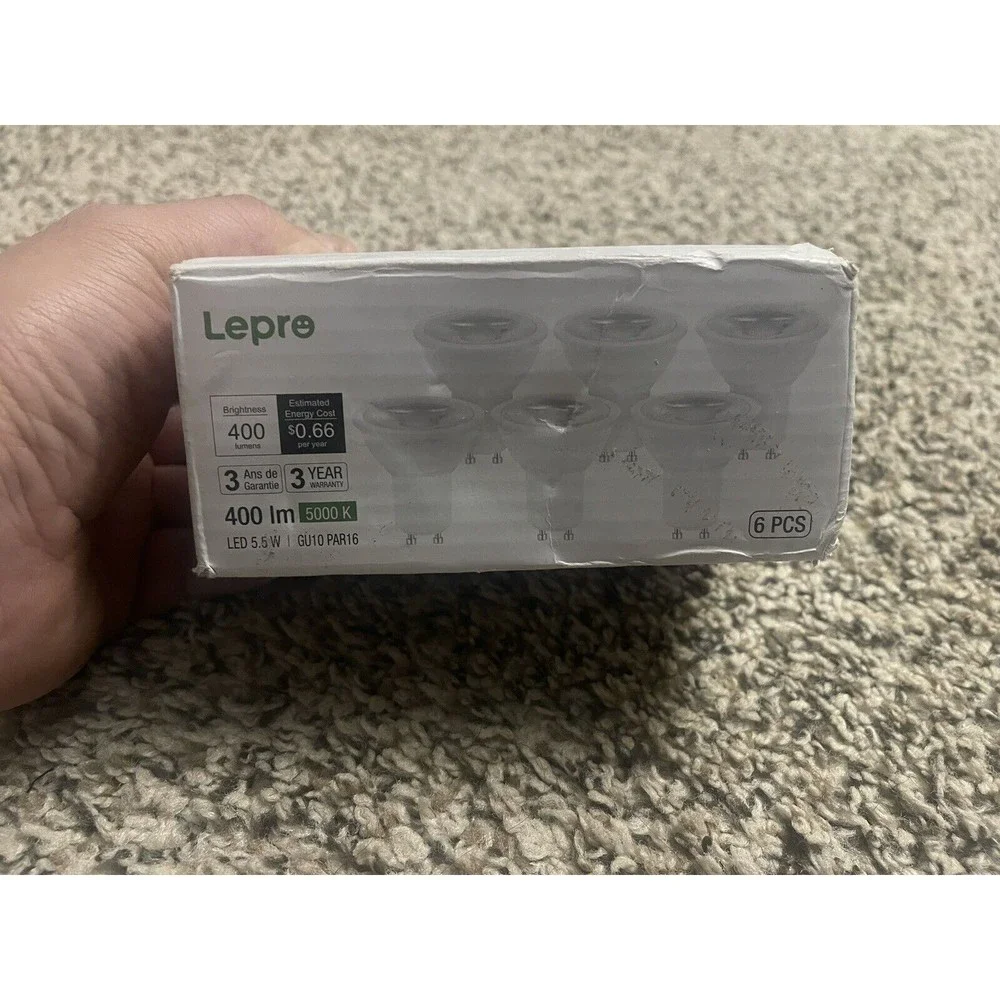 Lepro GU10 LED Bulb Dimmable, 50W Halogen Equivalent Light Bulbs, 5.5W 5000K - Picture 7 of 11